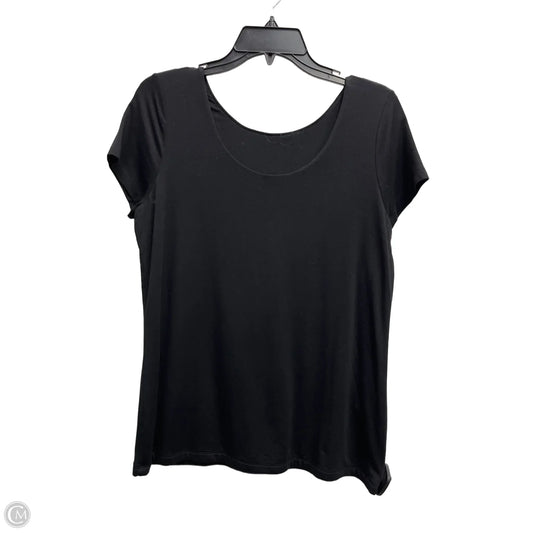 Top Short Sleeve Basic By Soma In Black, Size: S