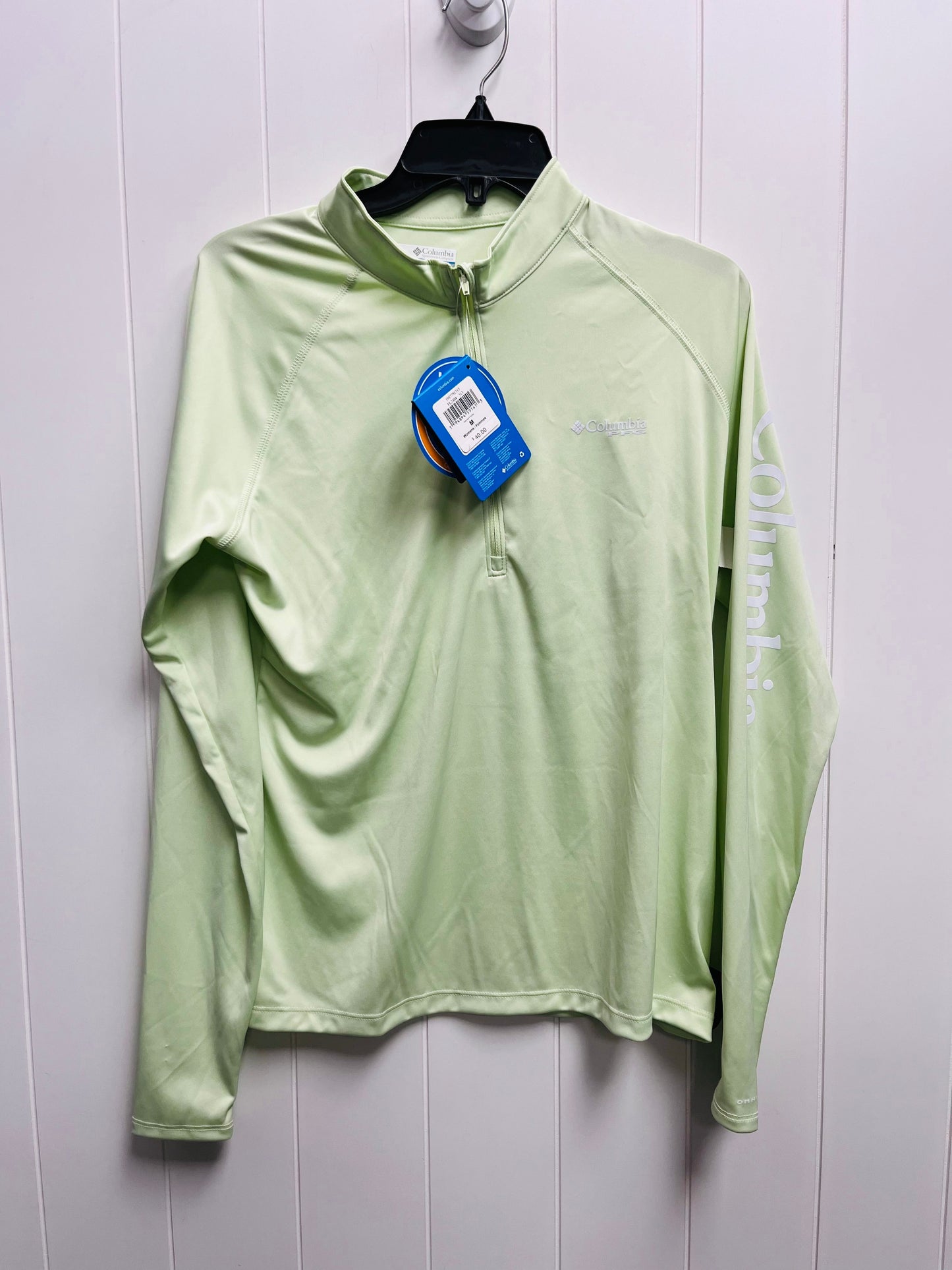 Green Top Long Sleeve Columbia, Size M
