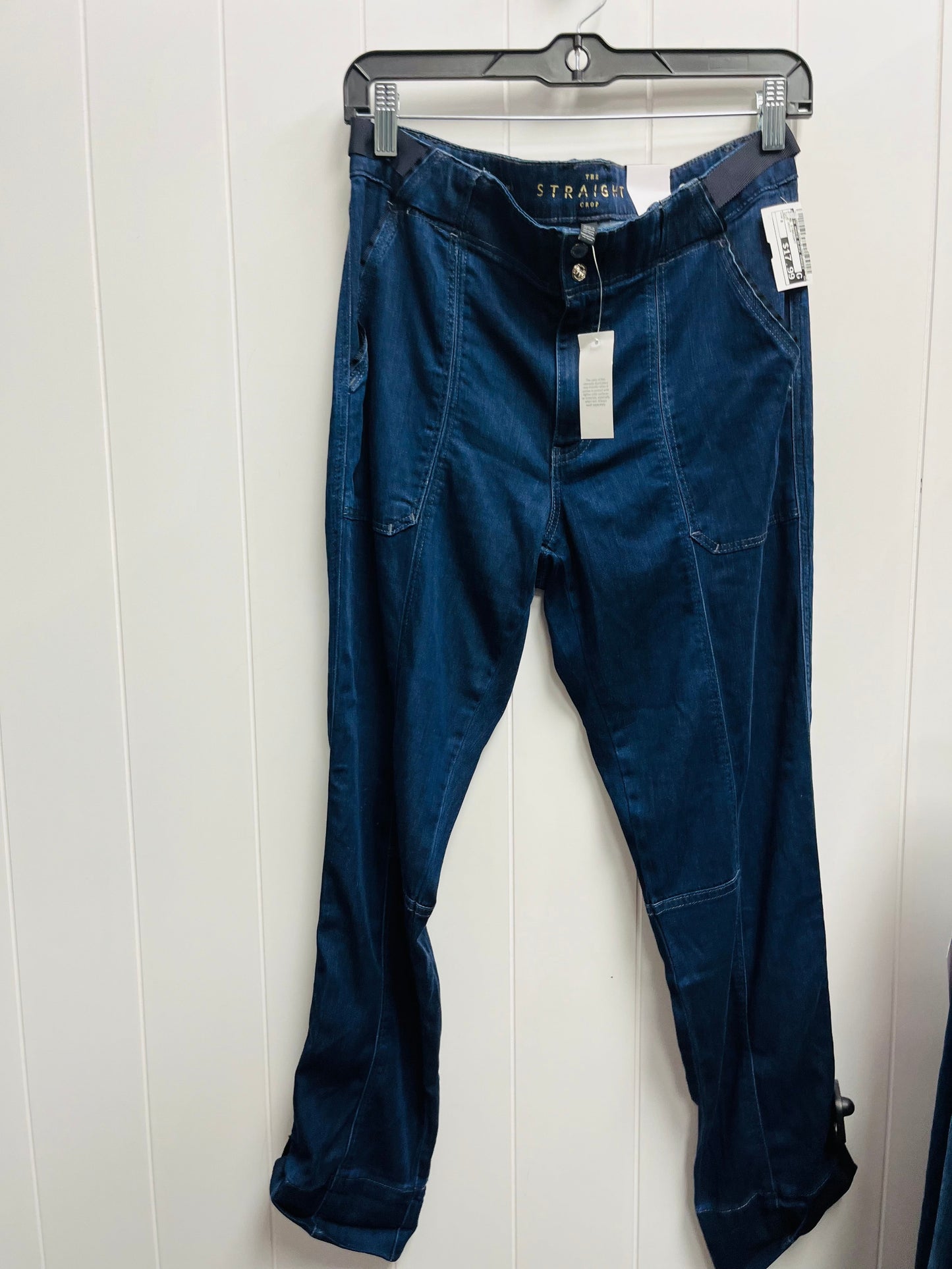 Jeans Straight By White House Black Market In Blue Denim, Size: 8