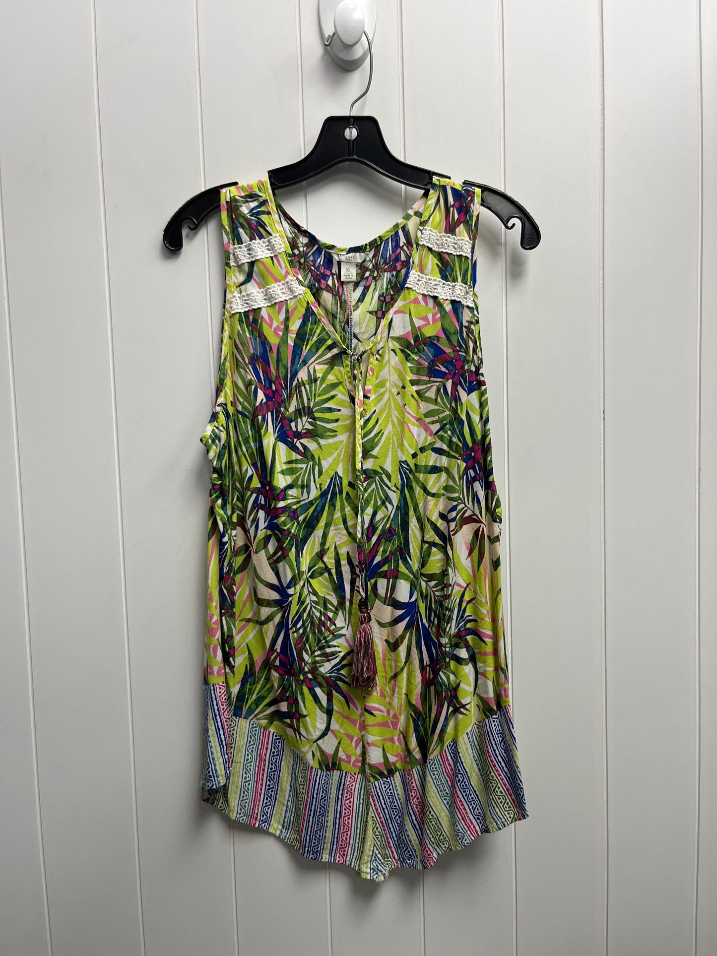 Green Top Sleeveless Cato, Size Xl