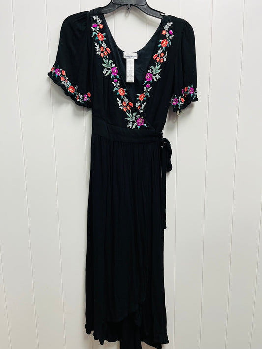 Dress Casual Midi By Tommy Bahama In Black & Pink, Size: S