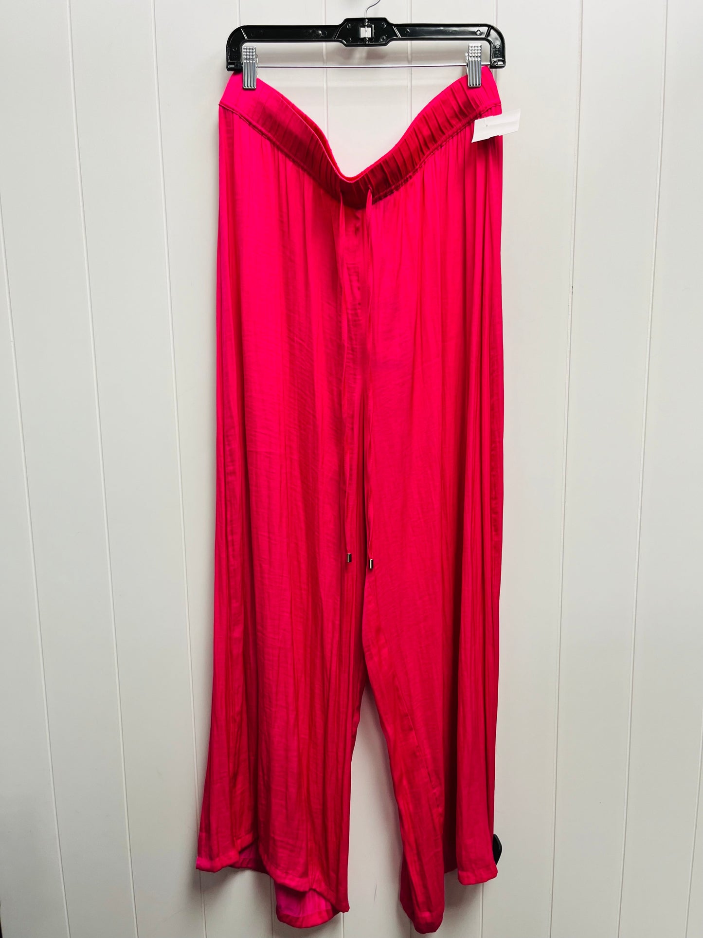 Pants Wide Leg By Adrianna Papell In Pink, Size: Xl