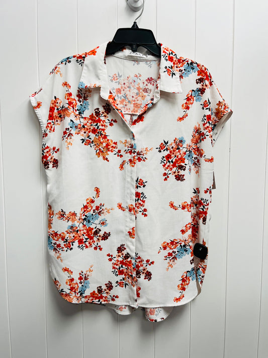 Top Short Sleeve By Clothes Mentor In Orange, Size: 2x