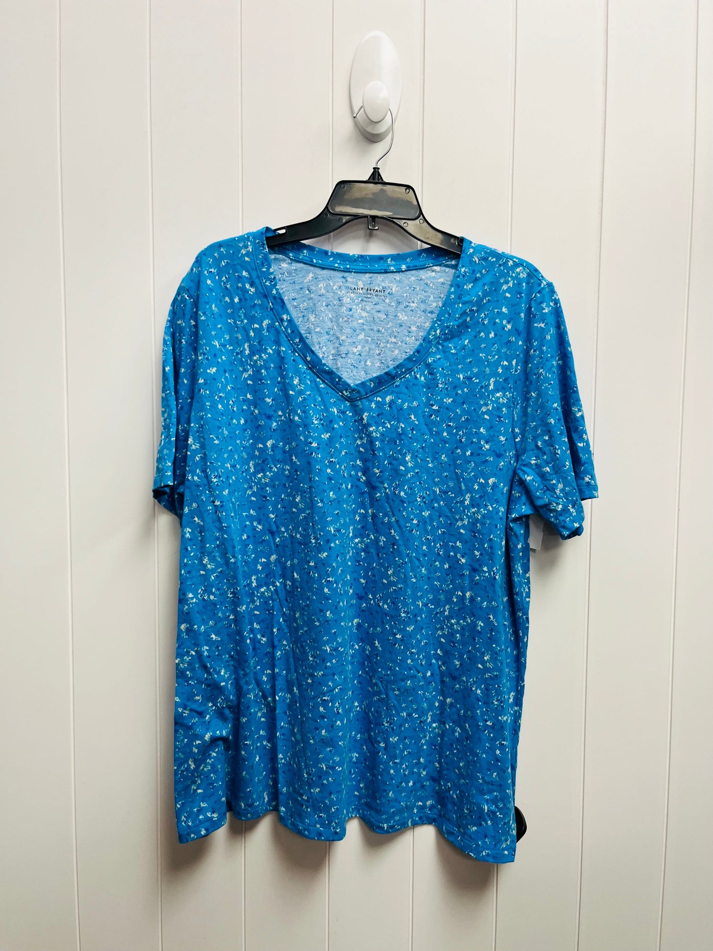 Top Short Sleeve By Lane Bryant In Blue, Size: 18