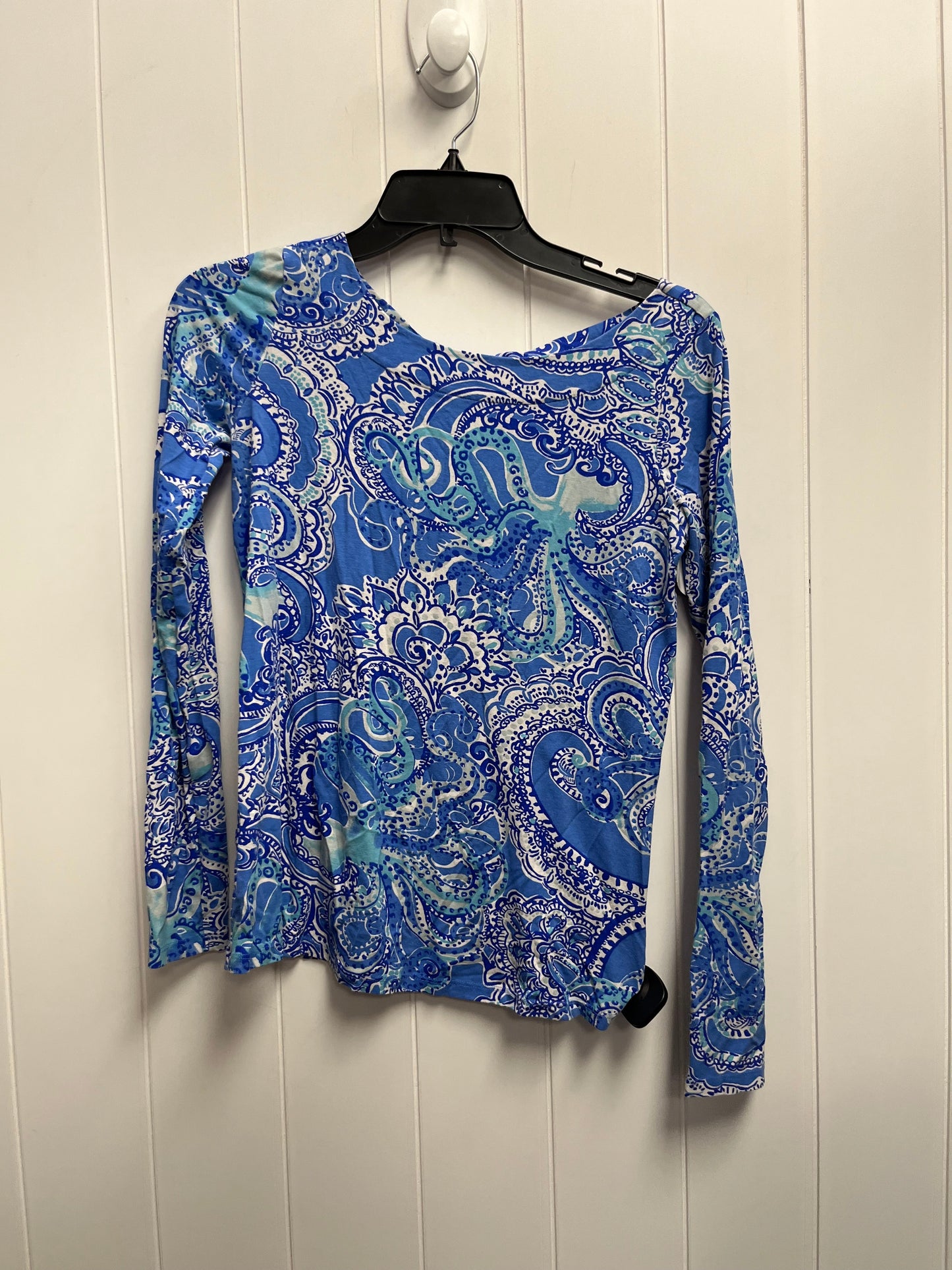 Top Long Sleeve By Lilly Pulitzer In Blue, Size: Xs