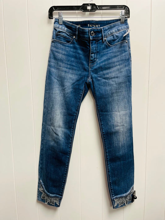 Jeans Skinny By White House Black Market In Blue Denim, Size: 00