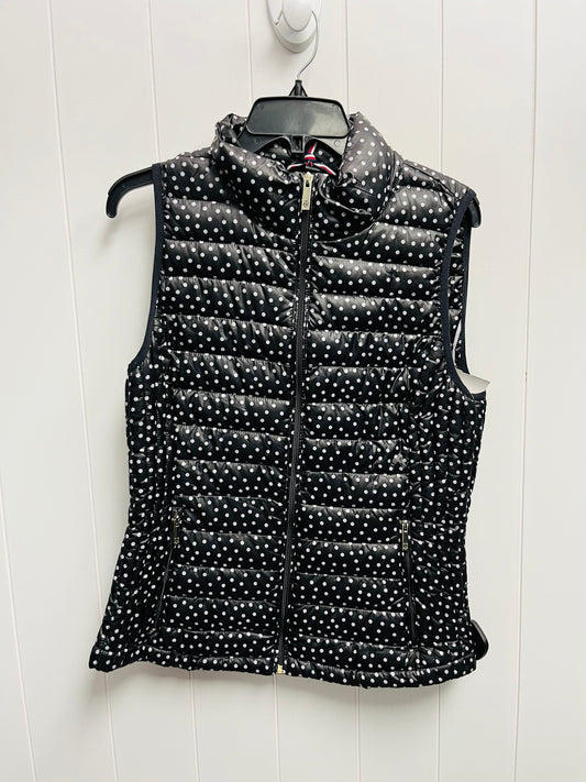 Vest Puffer & Quilted By Tommy Hilfiger In Black & White, Size: S