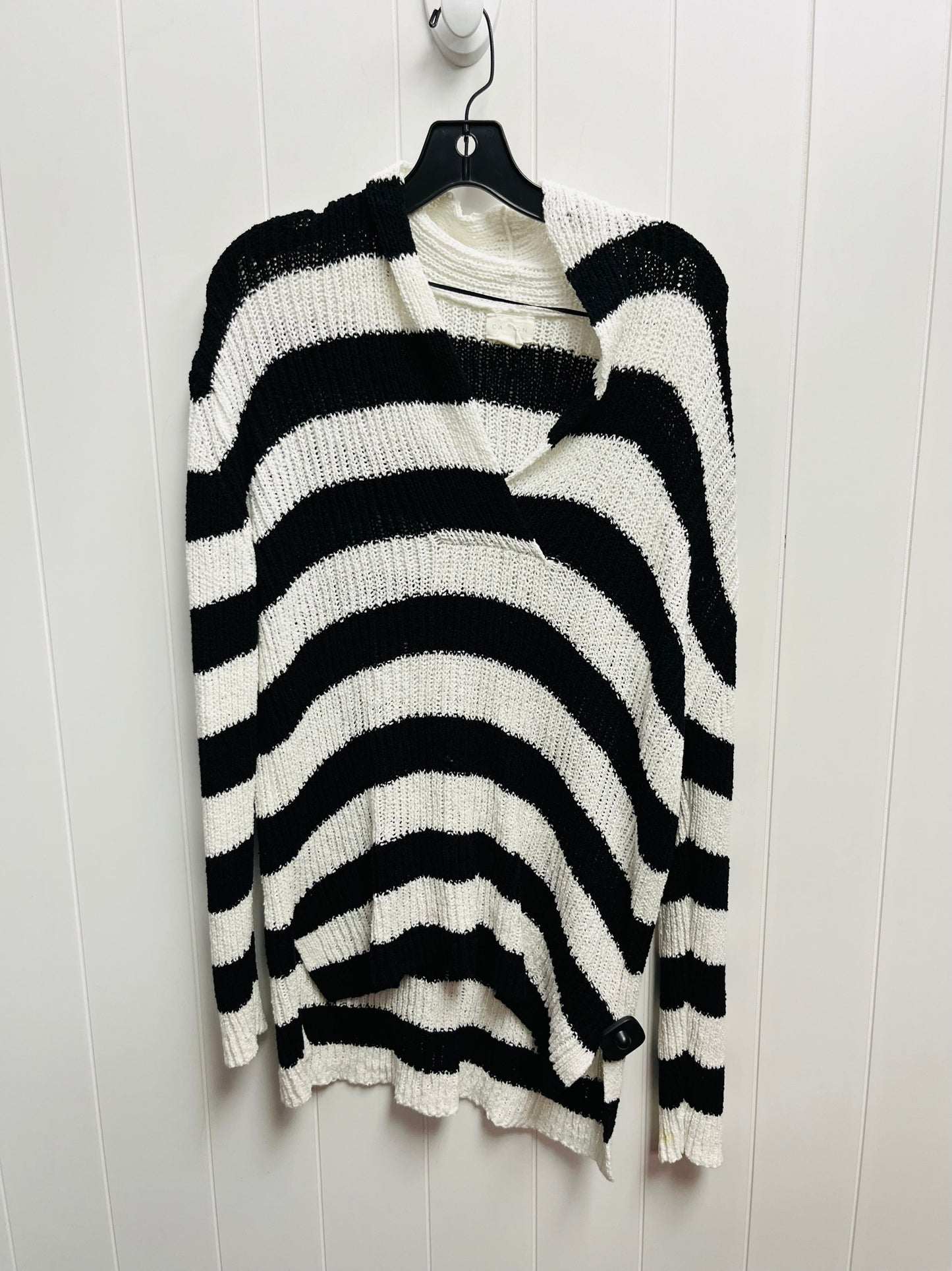 Sweater By Caslon In Black & White, Size: L