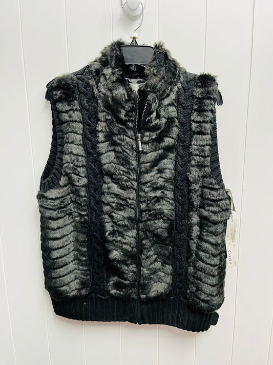 Vest Faux Fur & Sherpa By CARTE  -  In Black, Size: Xl