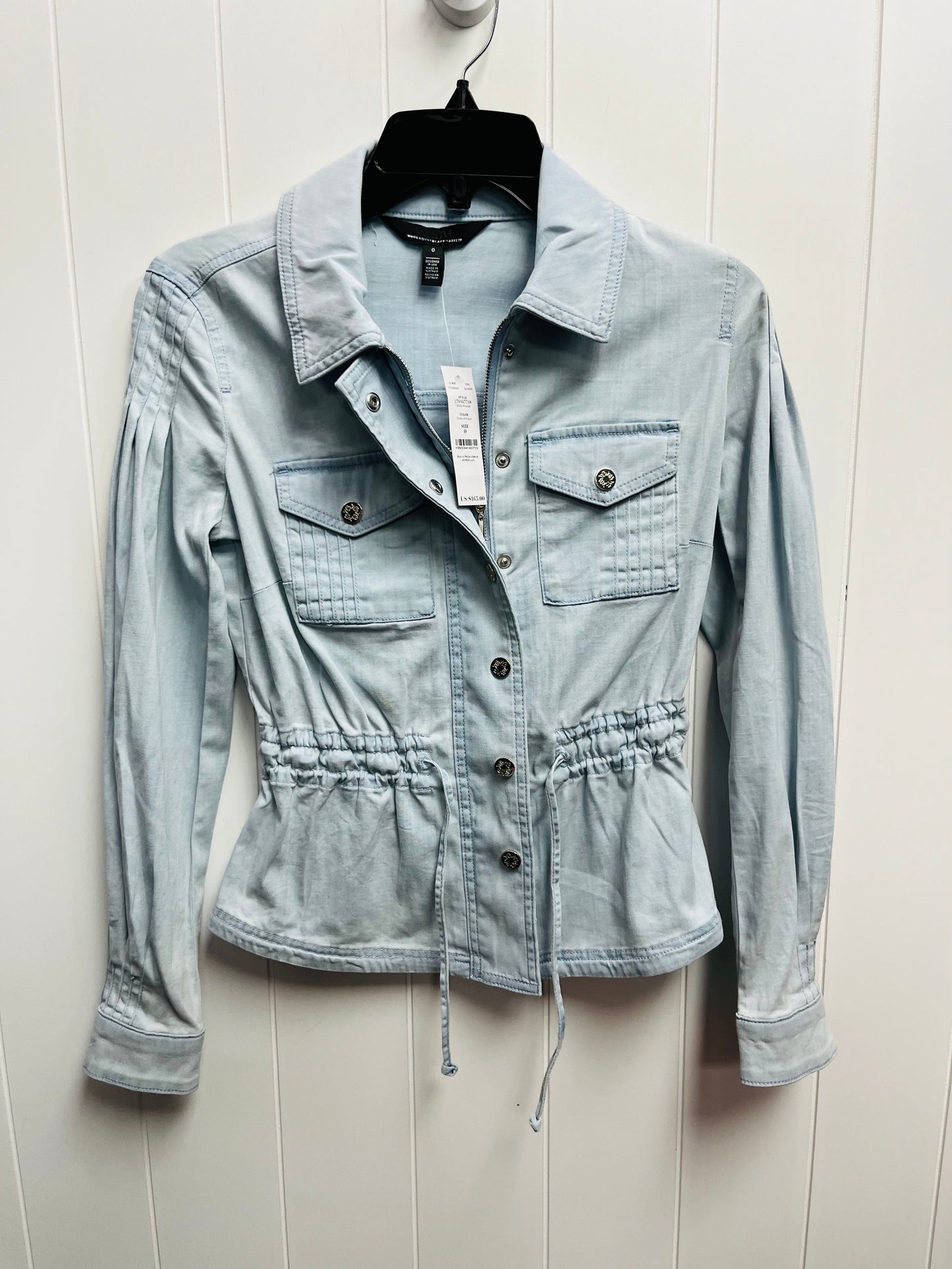 Jacket Denim By White House Black Market In Blue Denim, Size: 0