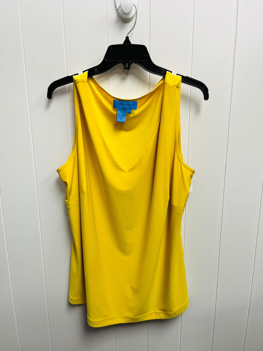 Top Sleeveless Basic By Doncaster In Yellow, Size: 2x