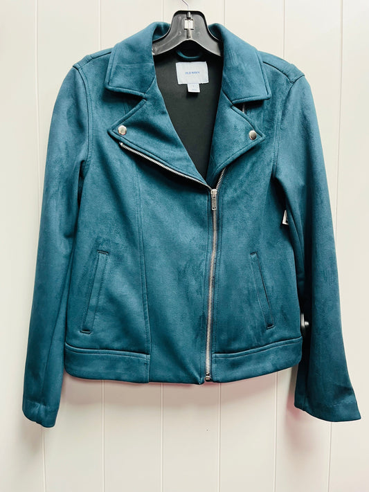 Jacket Moto By Old Navy In Green, Size: S