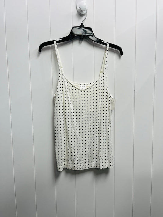 Top Sleeveless By Soma In Blue & Cream, Size: M