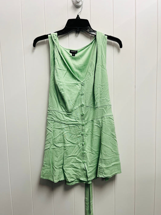 Top Sleeveless By Torrid In Green, Size: 2x