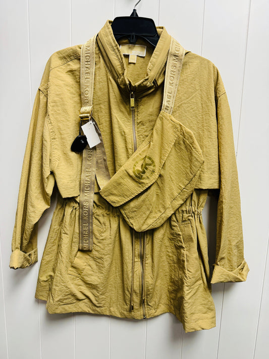 Jacket Windbreaker By Michael By Michael Kors In Tan, Size: L