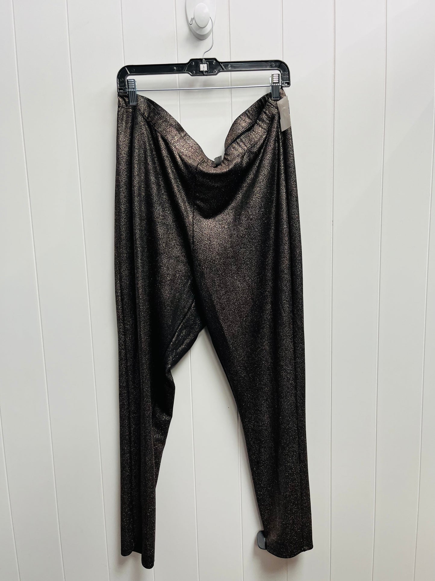 Pants Leggings By Torrid In Black & Silver, Size: 3x