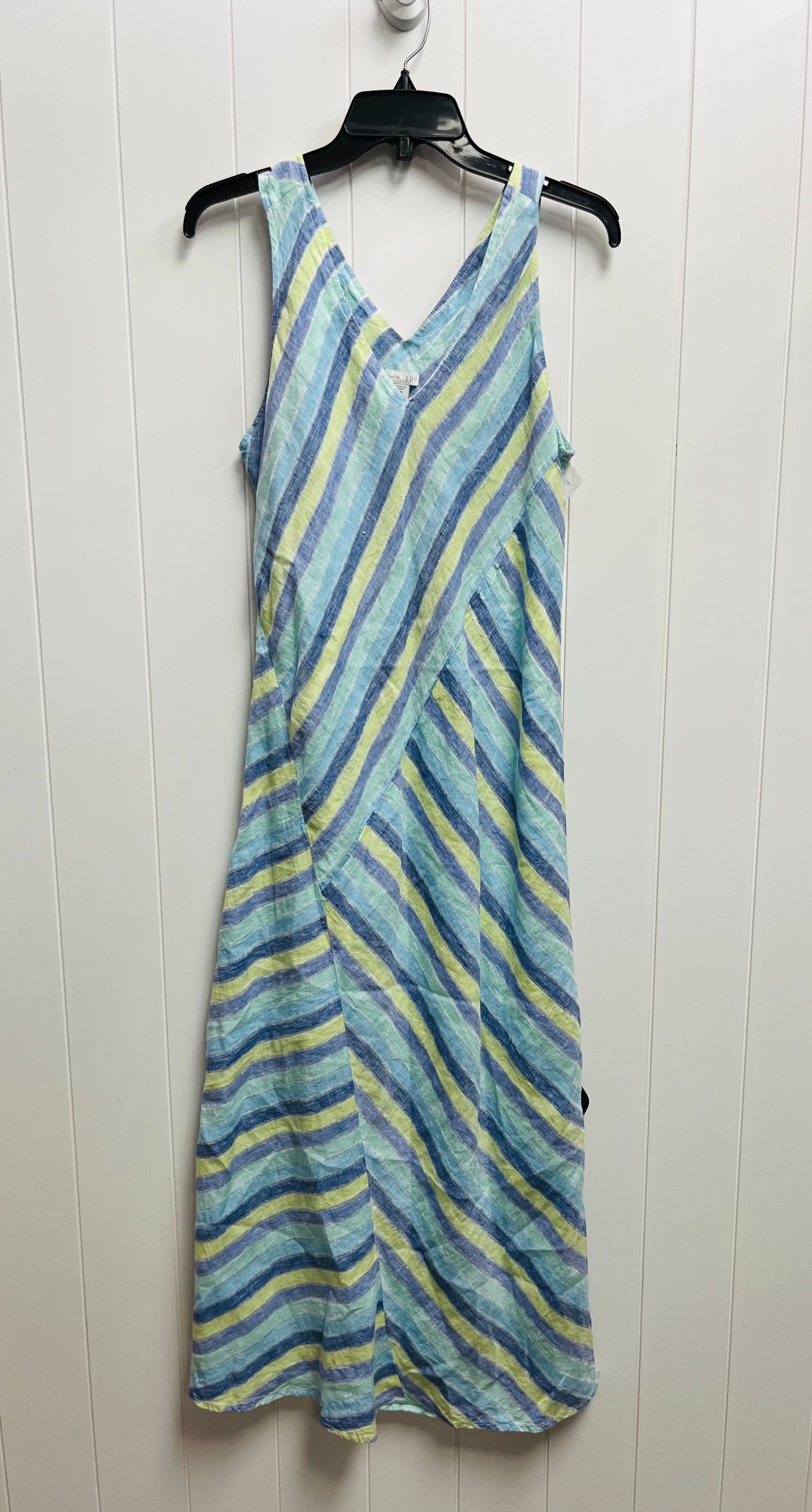 Dress Casual Maxi By J. Jill In Blue & Green, Size: M