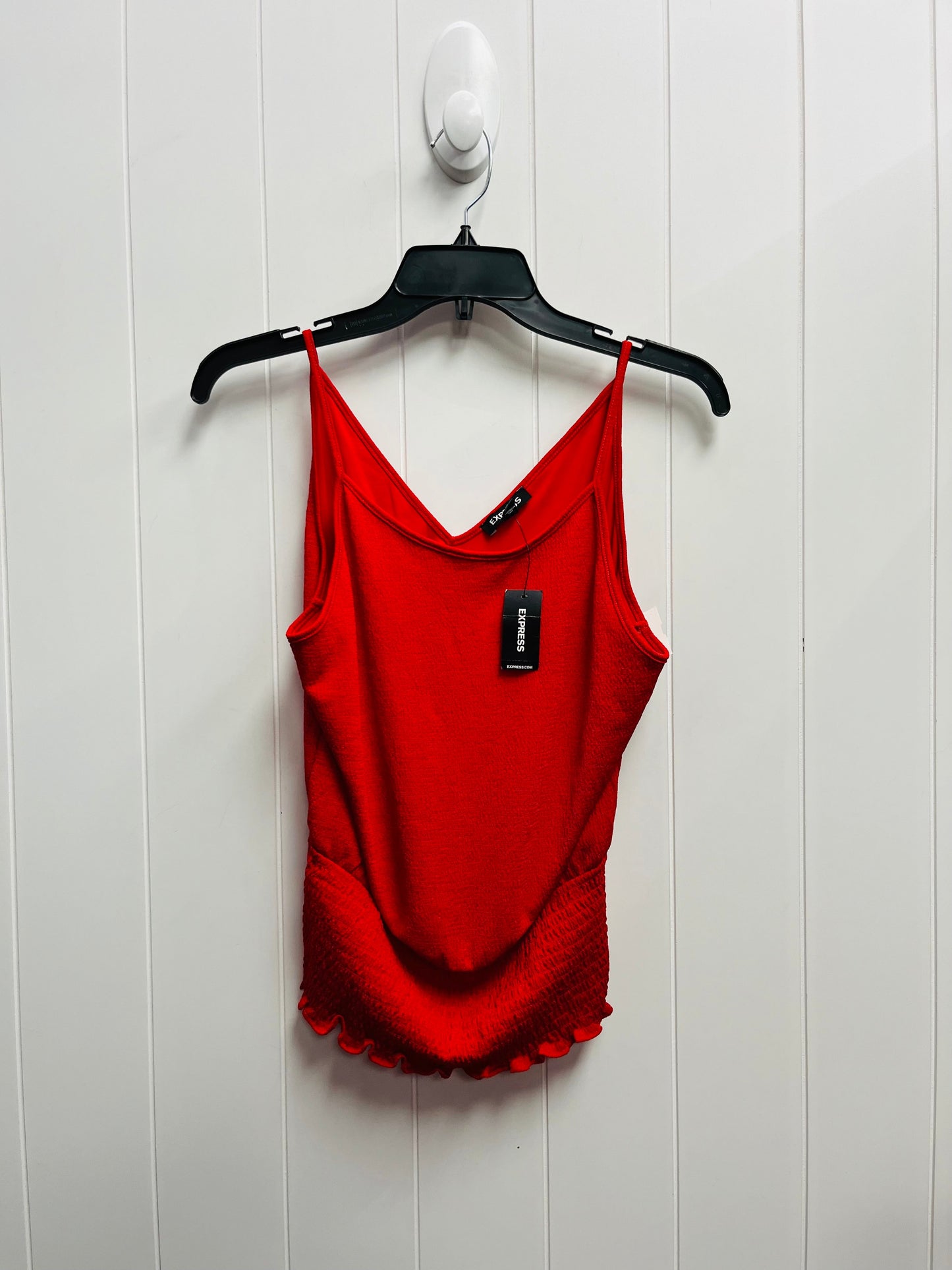 Top Sleeveless By Express In Red, Size: S