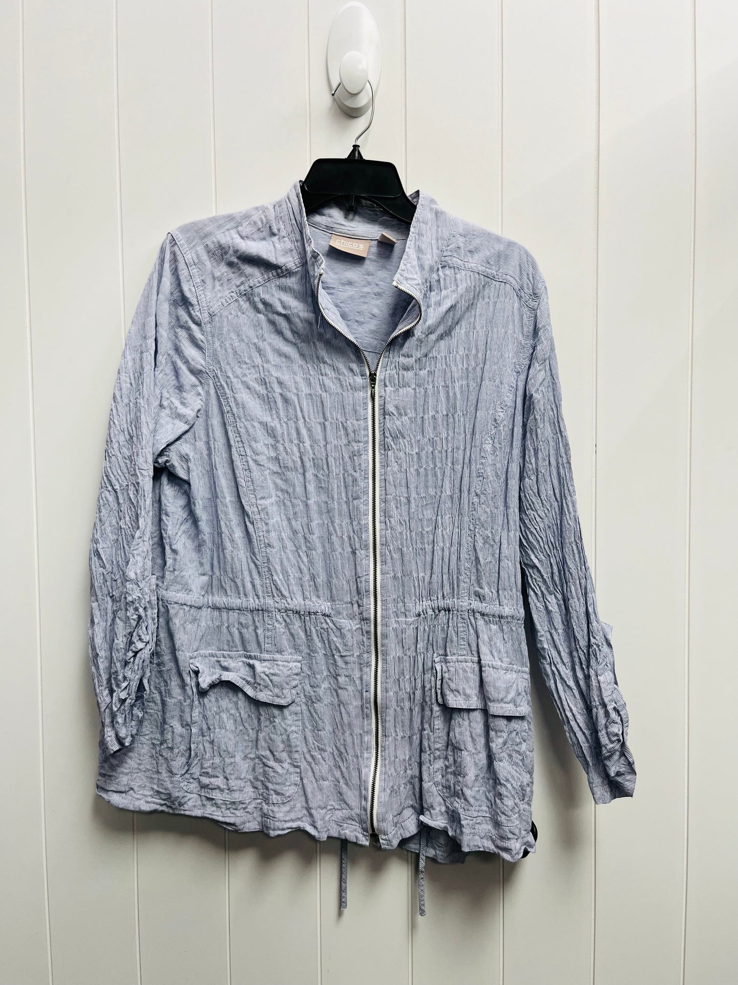 Jacket Other By Chicos In Blue, Size: Xl