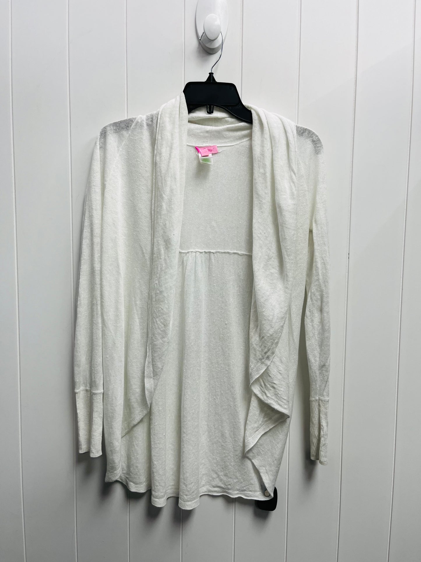 Sweater Cardigan By Lilly Pulitzer In White, Size: S