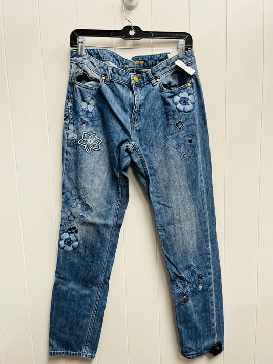 Jeans Straight By Michael By Michael Kors In Blue Denim, Size: 6