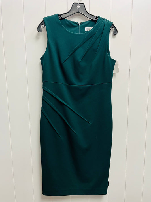 Dress Work By Calvin Klein In Green, Size: 6