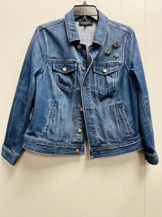 Jacket Denim By Talbots In Blue Denim, Size: Xlp