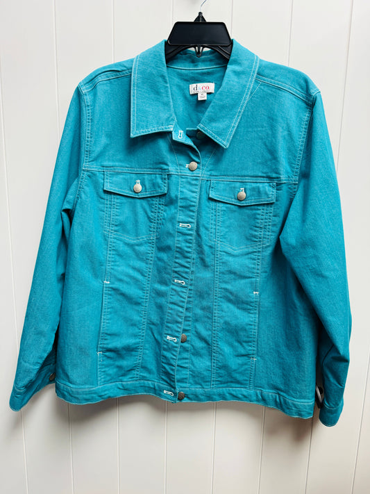 Jacket Denim By Denim And Company In Blue Denim, Size: Xl