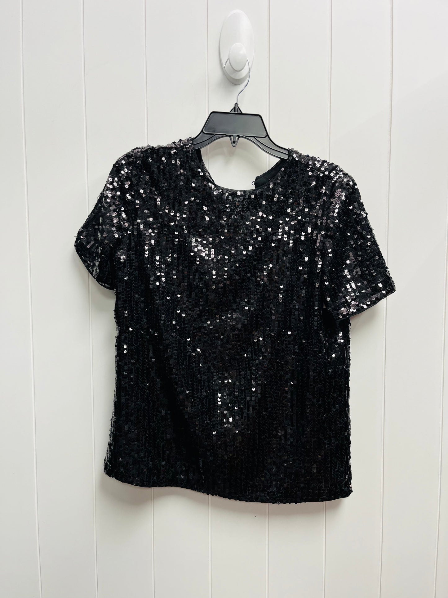 Top Short Sleeve By Express In Black, Size: S