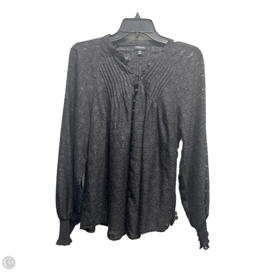 Top Long Sleeve By Torrid In Black, Size: M