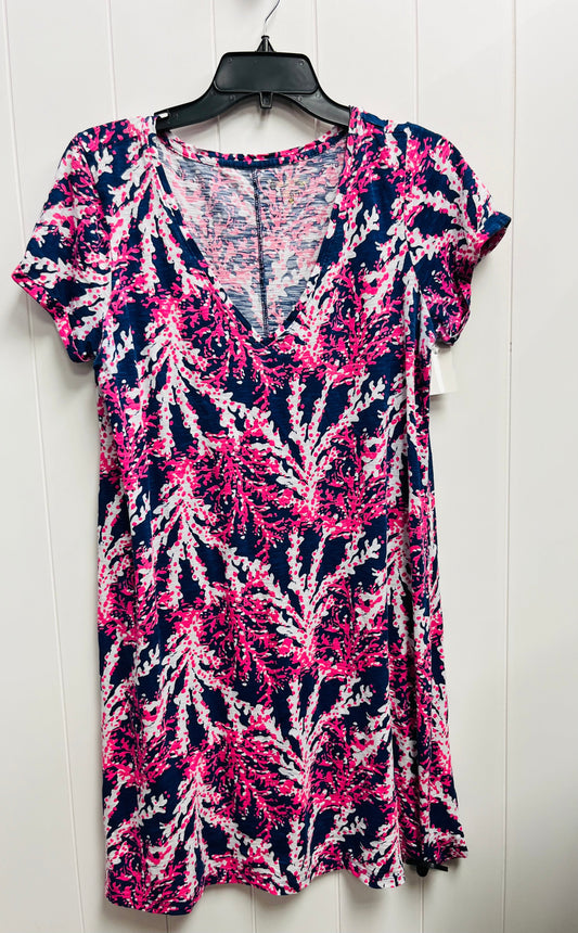 Dress Designer By Lilly Pulitzer In Blue & Pink, Size: L