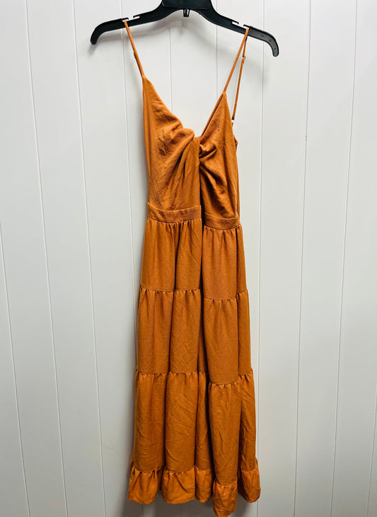 Dress Casual Midi By monte In Orange, Size: Xs