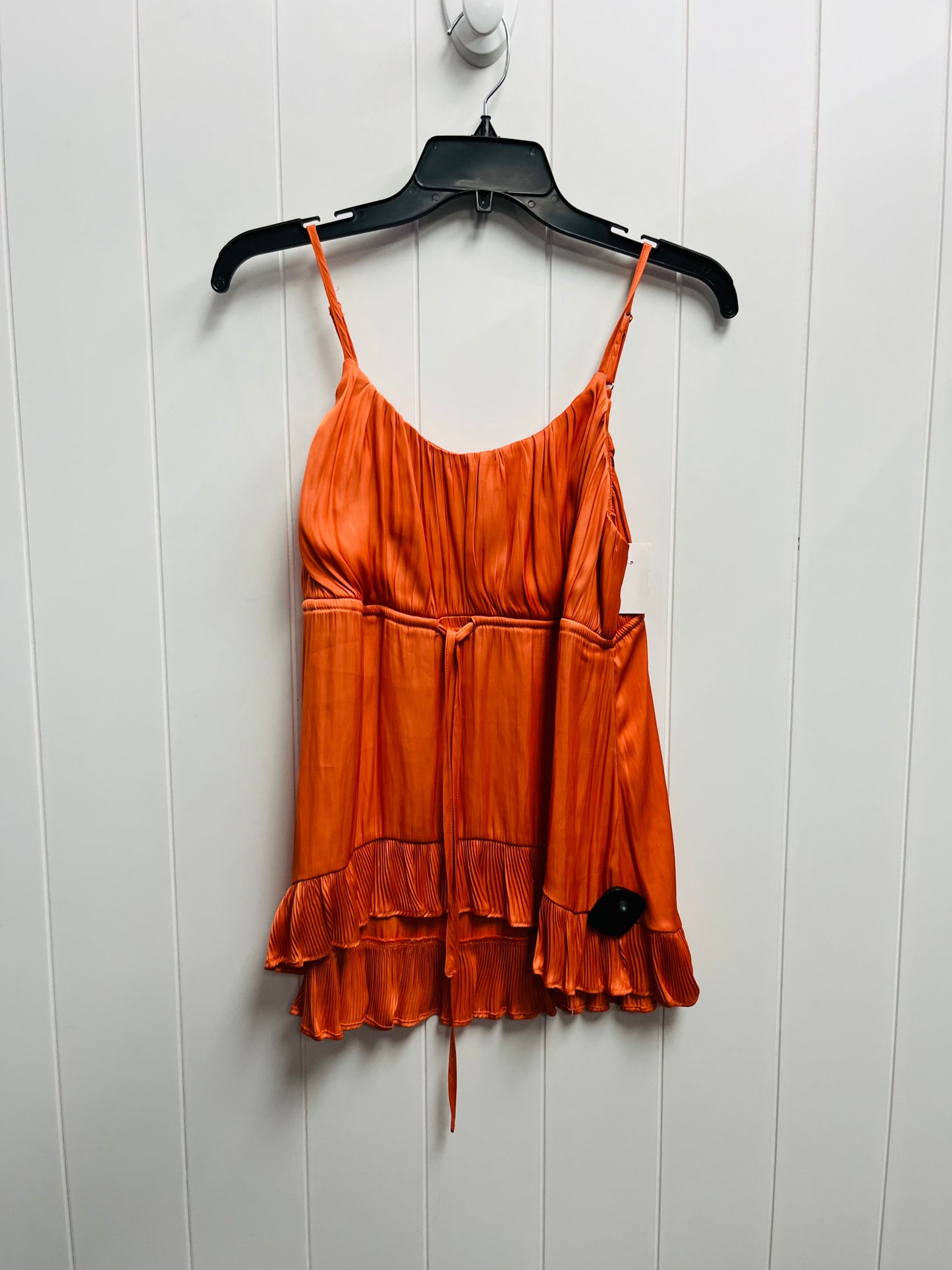 Blouse Sleeveless By Clothes Mentor In Orange, Size: Xs