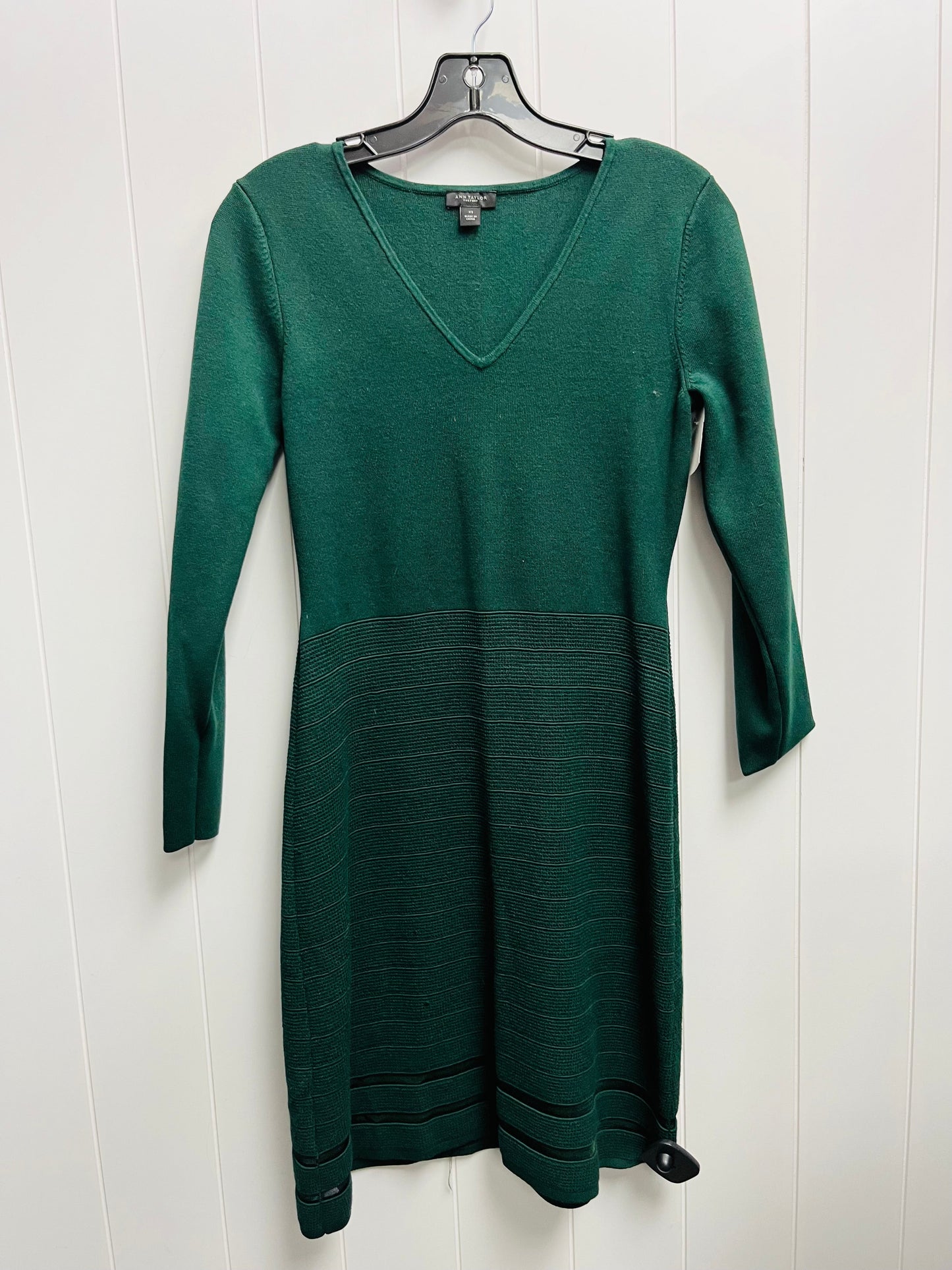 Dress Work By Ann Taylor In Green, Size: Xs