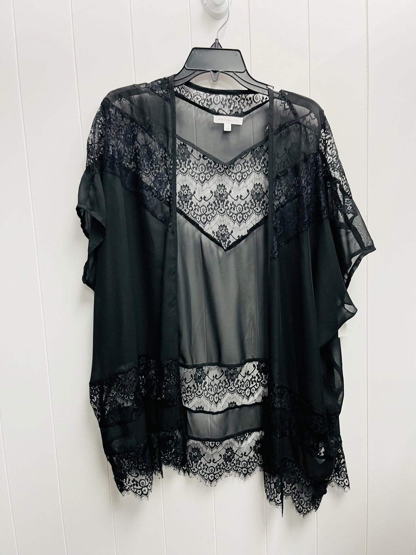 Kimono By Socialite In Black, Size: S