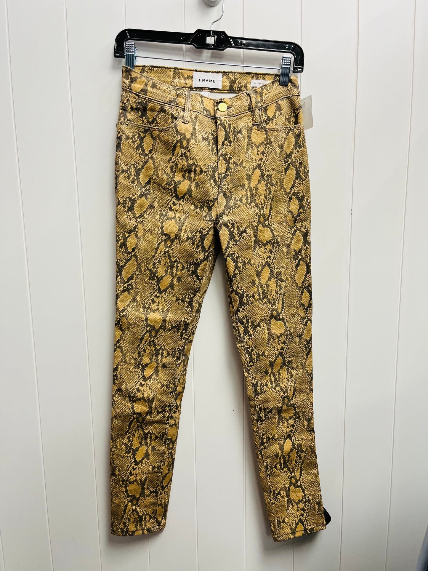 Pants Cropped By Frame In Tan, Size: 2