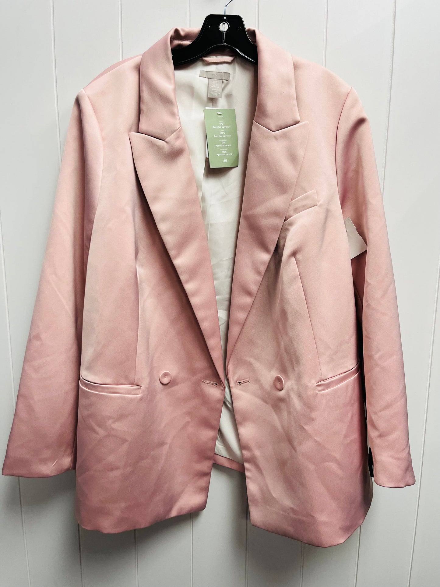 Blazer By H&m In Pink, Size: Xl