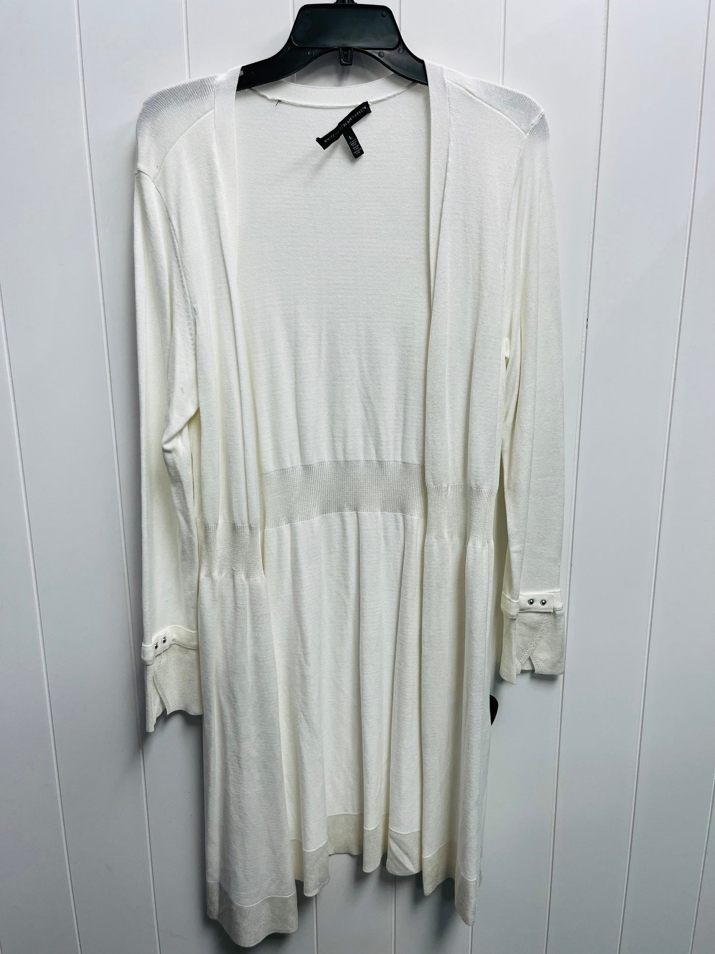 Cardigan By White House Black Market In White, Size: L