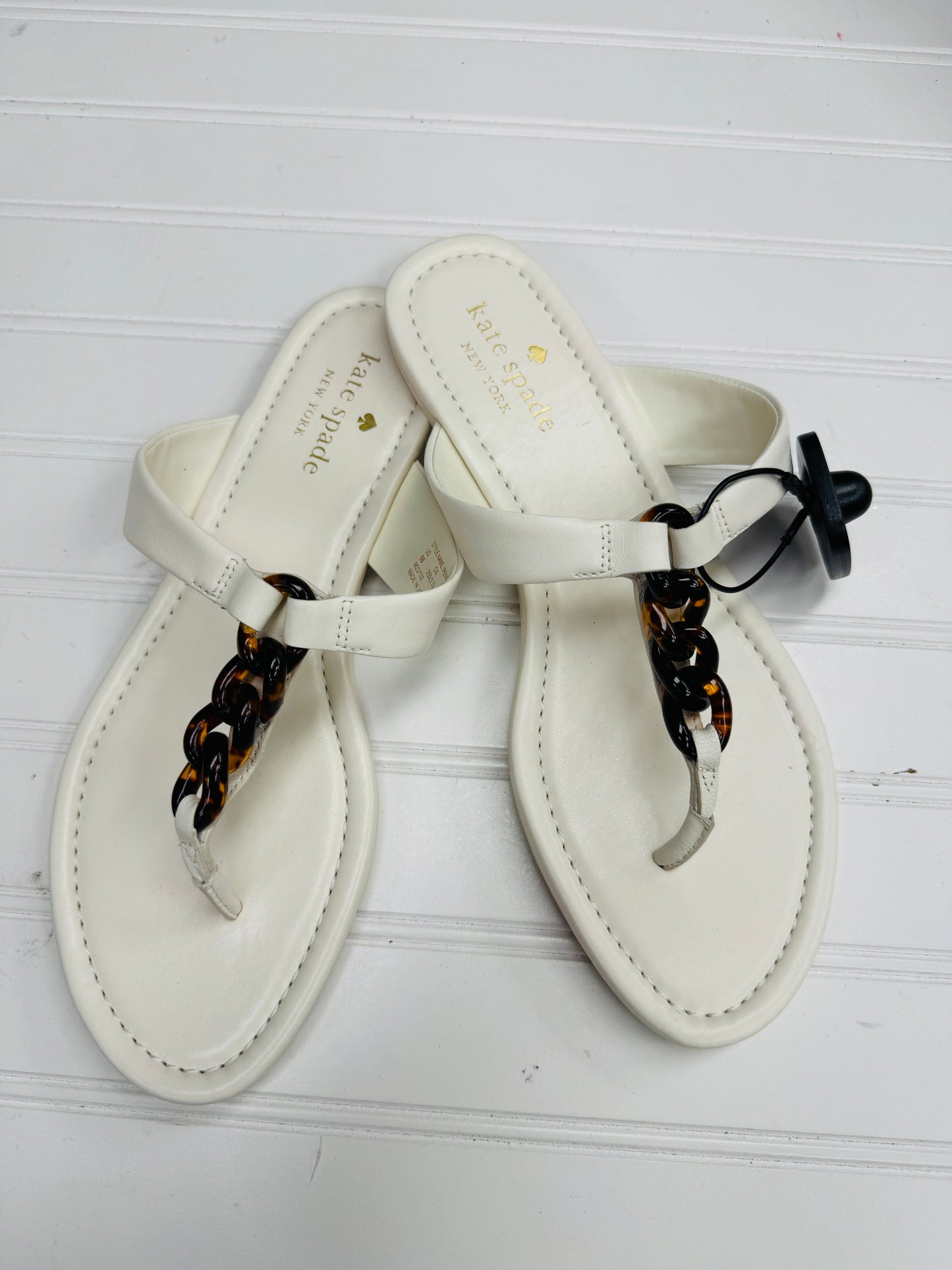 Sandals Designer By Kate Spade In White, Size: 9