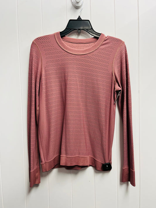 Athletic Top Long Sleeve Crewneck By Lululemon In Mauve, Size: Xs