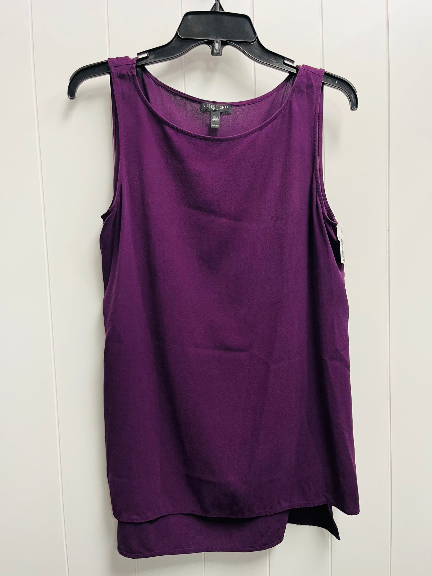 Top Sleeveless By Eileen Fisher In Purple, Size: M