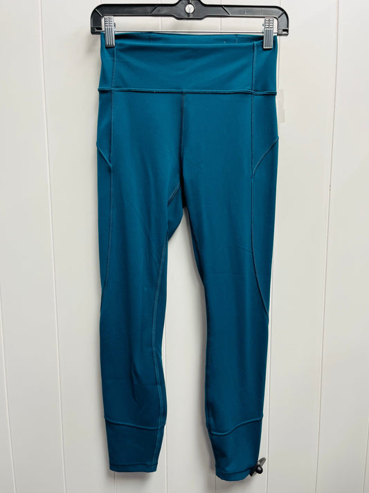 Athletic Leggings By Lululemon In Teal, Size: 6