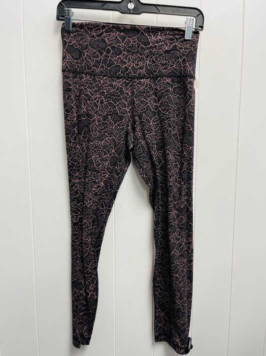 Athletic Leggings By Lululemon In Black & Pink, Size: 6