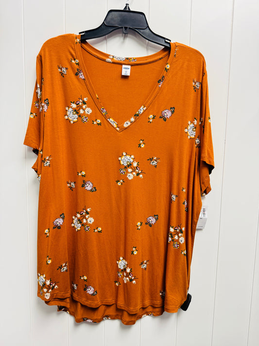 Top Short Sleeve By Old Navy In Orange, Size: Xxl