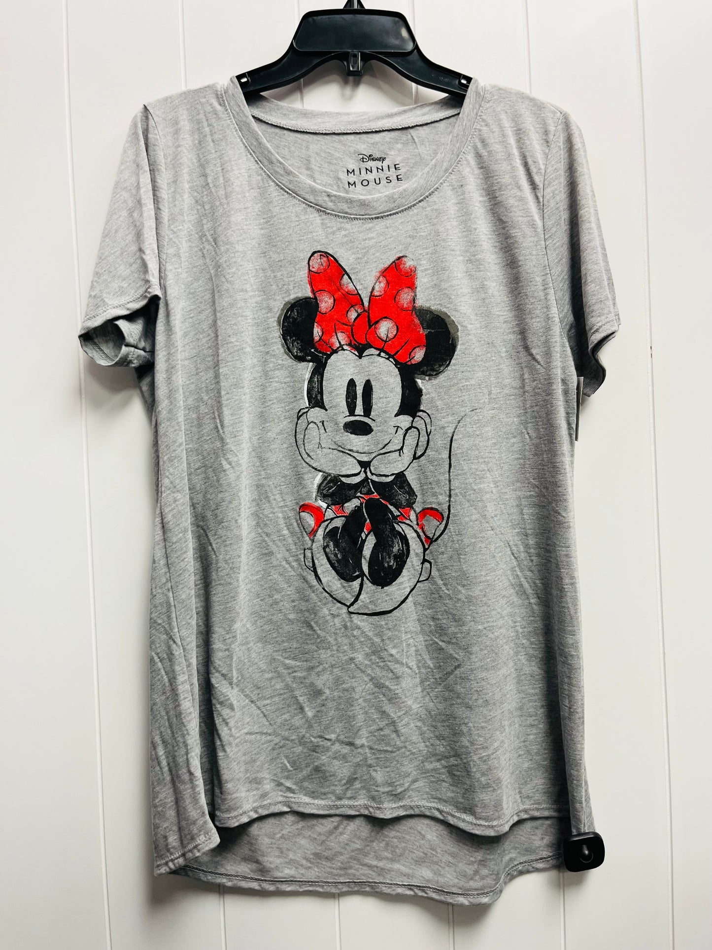 Top Short Sleeve By Disney Store In Grey, Size: Xxl