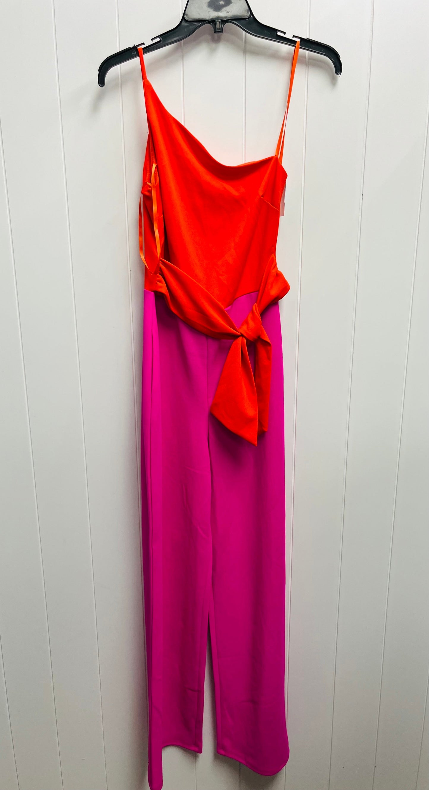 Jumpsuit By Crystal Sky In Orange & Pink, Size: S