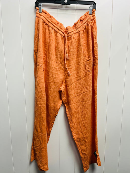 Pants Wide Leg By Kensie In Orange, Size: Xl