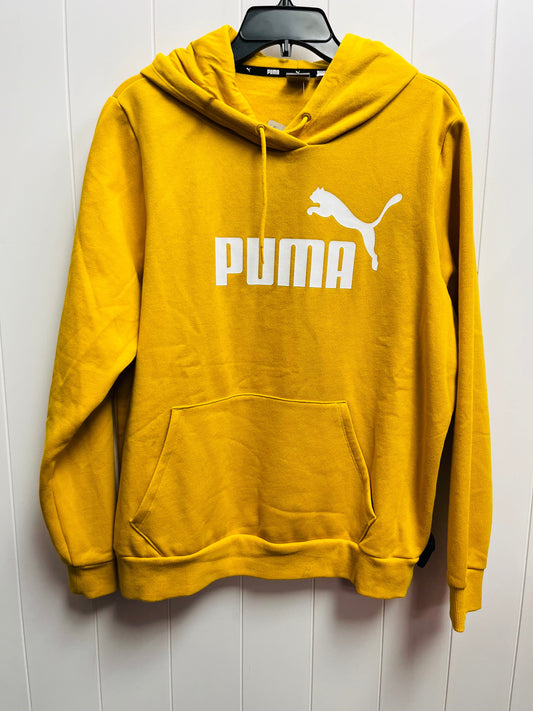 Athletic Jacket By Puma In Yellow, Size: Xxl