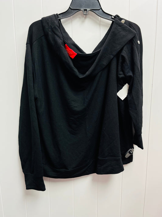 Top Long Sleeve By Jennifer Lopez In Black, Size: Xxl