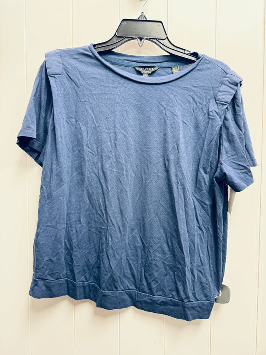 Top Short Sleeve By Ted Baker In Blue, Size: M